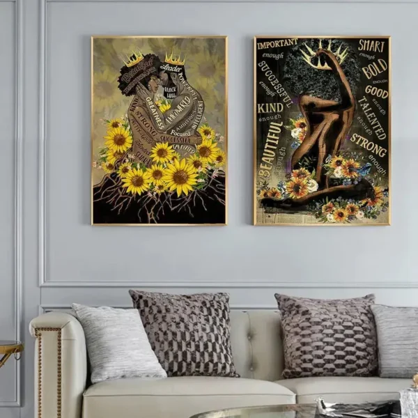 Peinture décorative aux influences africaines