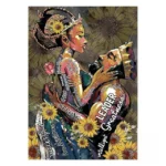 Art mural abstrait sur culture africaine