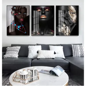 Tableau Africain Abstrait - œuvre contemporaine vibrante