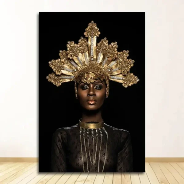 Élégance africaine en art abstrait contemporain