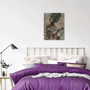 Tableau mural inspiré par les traditions africaines