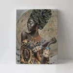 Peinture colorée représentant la culture africaine