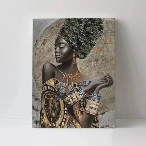 Peinture colorée représentant la culture africaine