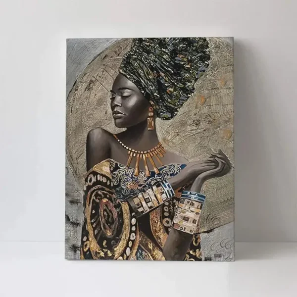 Peinture colorée représentant la culture africaine