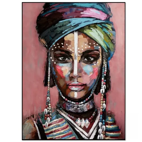 Oeuvre d'art africaine pour décoration moderne