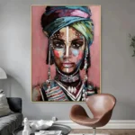 Décor mural africain au style contemporain