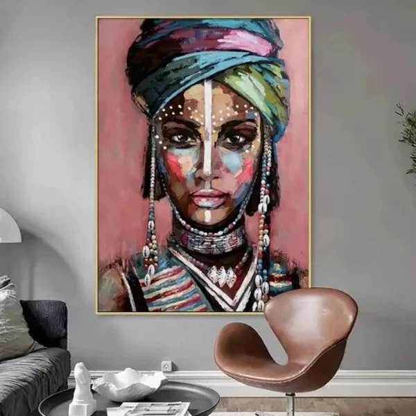 Décor mural africain au style contemporain
