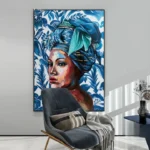 Art mural moderne célébrant l'Afrique