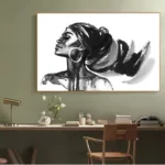 Décoration murale africaine avec motifs géométriques