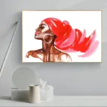 Tableau mural africain unique pour décoration intérieure