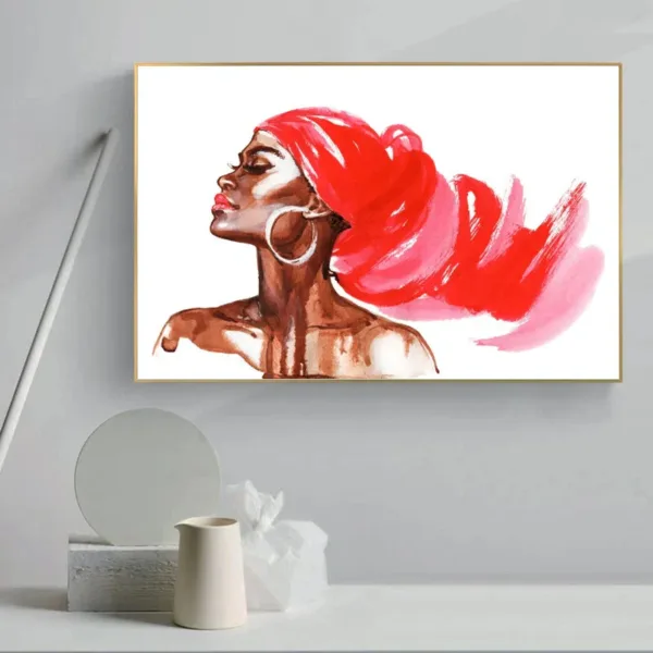 Tableau mural africain unique pour décoration intérieure