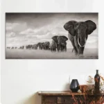 Décoration murale inspirée de l'éléphant, symbole africain