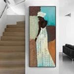Tableau Africain Ethnique en toile colorée
