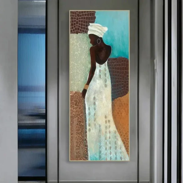 Tableau coloré sur l'héritage culturel africain