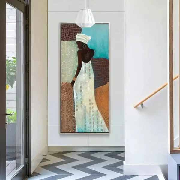 Décoration murale africaine avec design vibrant