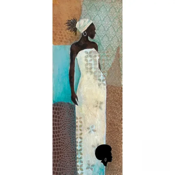 Œuvre d'art ethnique africaine pour intérieur chaleureux