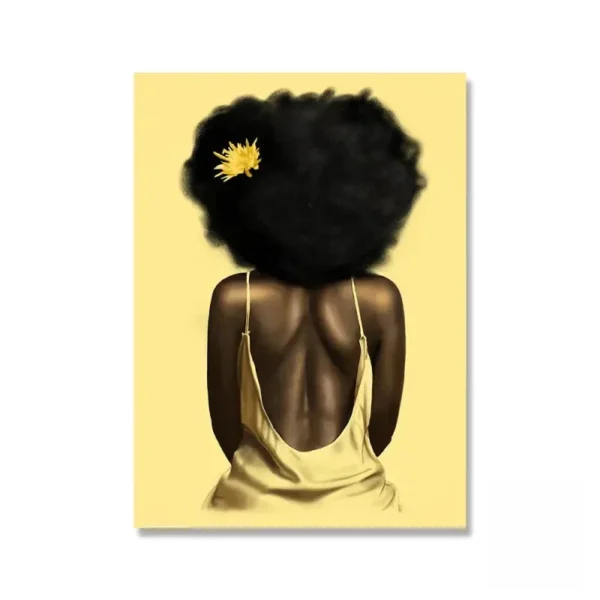 Tableau afro-centré sur la figure féminine