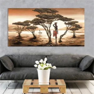 Tableau Africain Grand Format