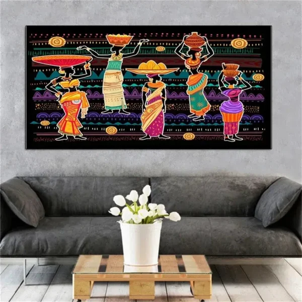 Tableau décoratif africain, idéal pour bureau