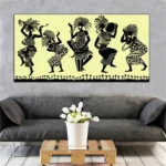 Art mural grand format, thème africain