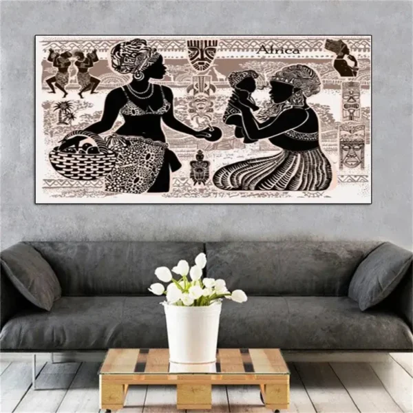 Tableau Africain Grand Format - vue 2