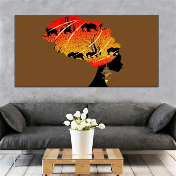 Tableau Africain Grand Format - vue 5