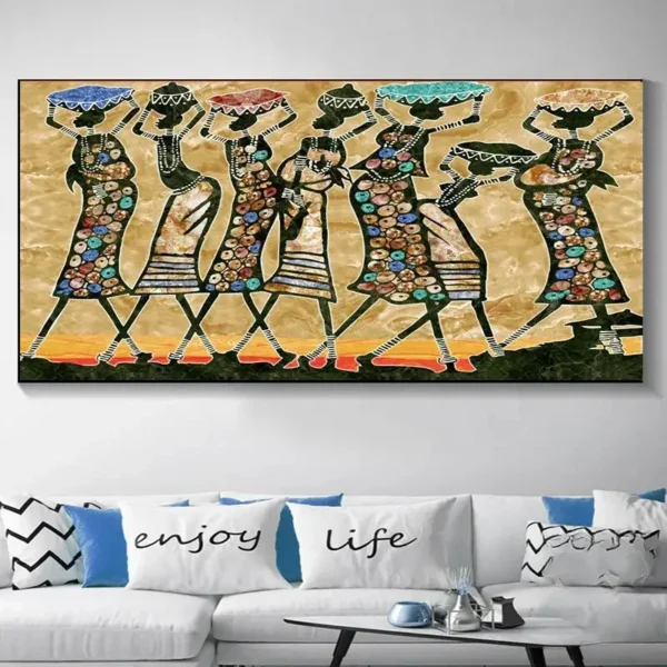 Tableau Africain Grand Format - vue 8
