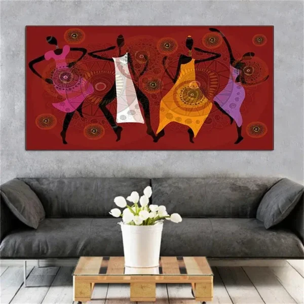 Tableau Africain Grand Format - vue 13