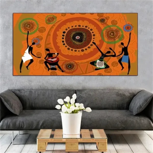Tableau Africain Grand Format - vue 14