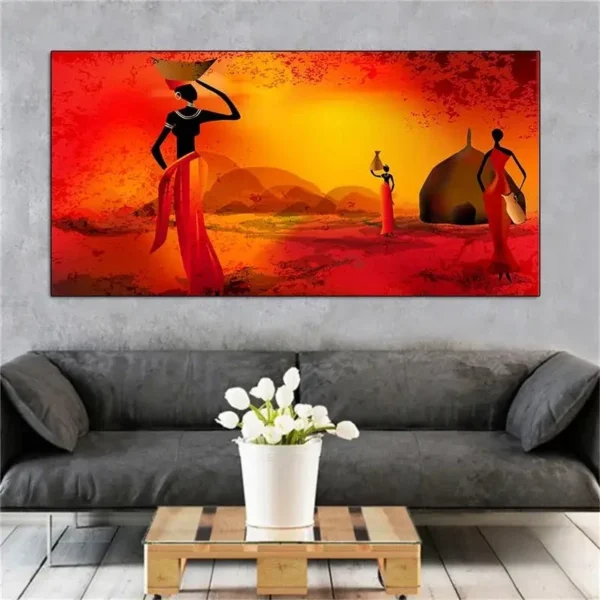 Tableau Africain Grand Format - vue 15