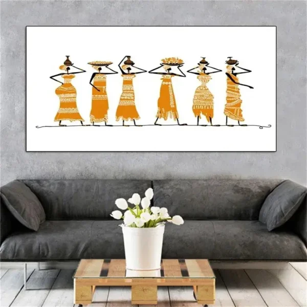 Tableau Africain Grand Format - vue 20