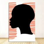 Affiche artistique avec motifs africains stylisés