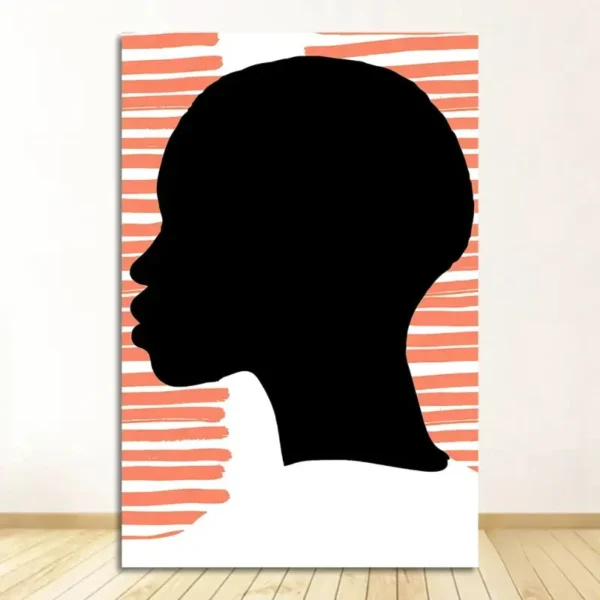 Affiche artistique avec motifs africains stylisés
