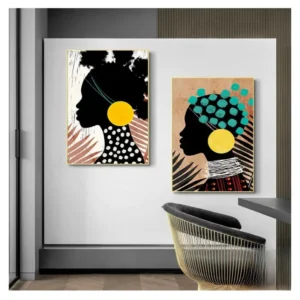 Peinture abstraite aux influences africaines