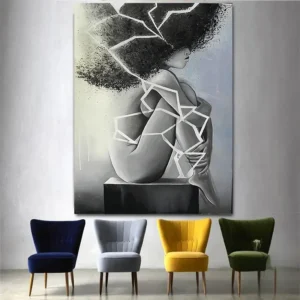 Dessin contemporain inspiré de l'Afrique
