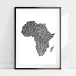 Tableau Africain pas cher avec motifs culturels vibrants