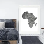 Tableau coloré inspiré de l'art africain traditionnel
