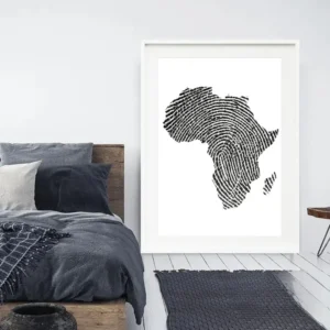 Tableau coloré inspiré de l'art africain traditionnel
