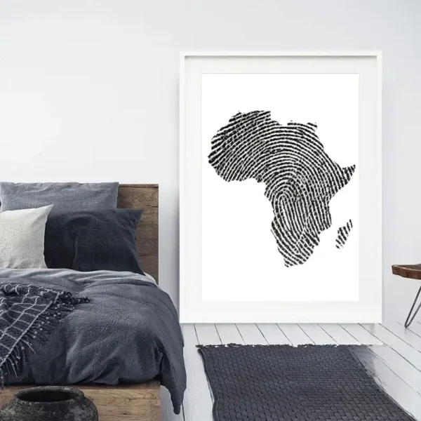 Tableau coloré inspiré de l'art africain traditionnel