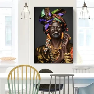 Peinture murale inspirée de l'art africain