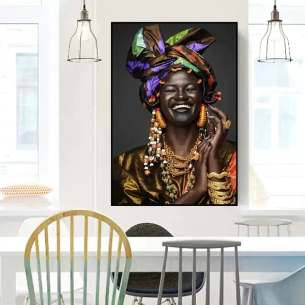 Peinture murale inspirée de l'art africain