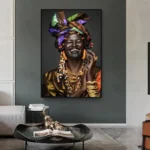 Art africain coloré pour décoration chaleureuse