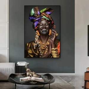Art africain coloré pour décoration chaleureuse