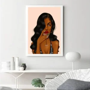 Tableau inspiré de motifs africains traditionnels
