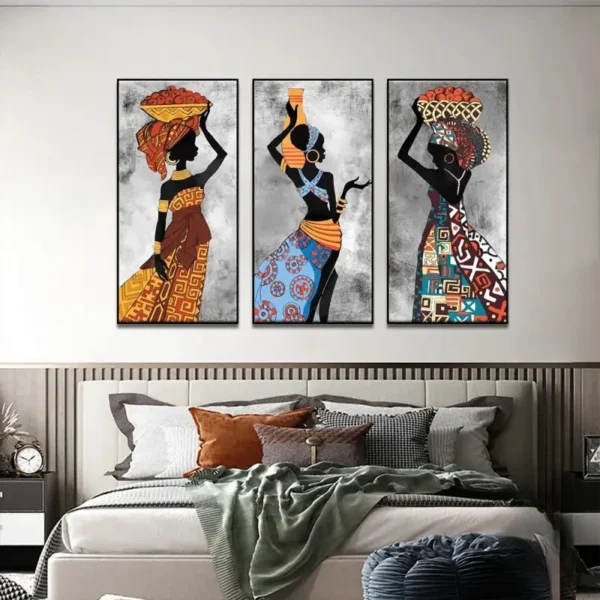 tableau-africaine-couleur-1 Tableau Afrique Couleur, décoration murale inspirée