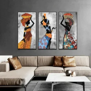 Décoration africaine, tableau coloré pour intérieur