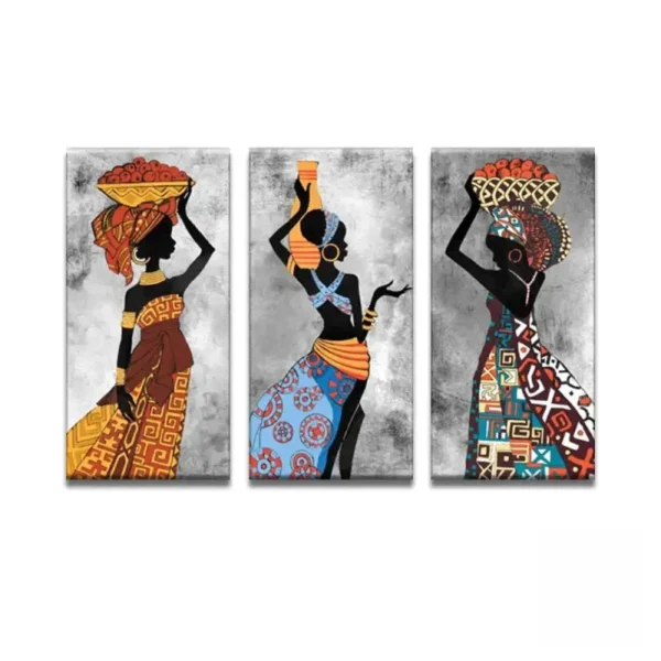 Décoration originale, tableau africain coloré