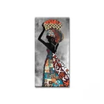 Art mural afro, explosion de couleurs vivantes