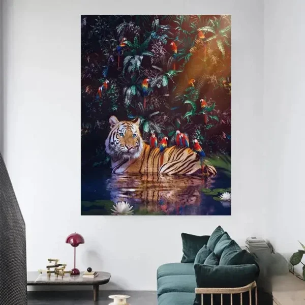 Art africain coloré et vibrant pour décoration intérieure