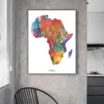 Tableau Afrique coloré représentant la richesse culturelle